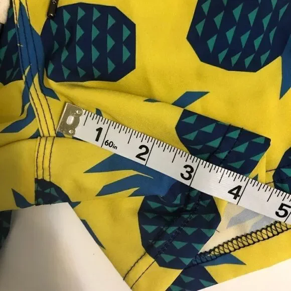 Two left feet swim wear Board Shorts bathing suit yellow pineapple M- 32 - Picture 9 of 9